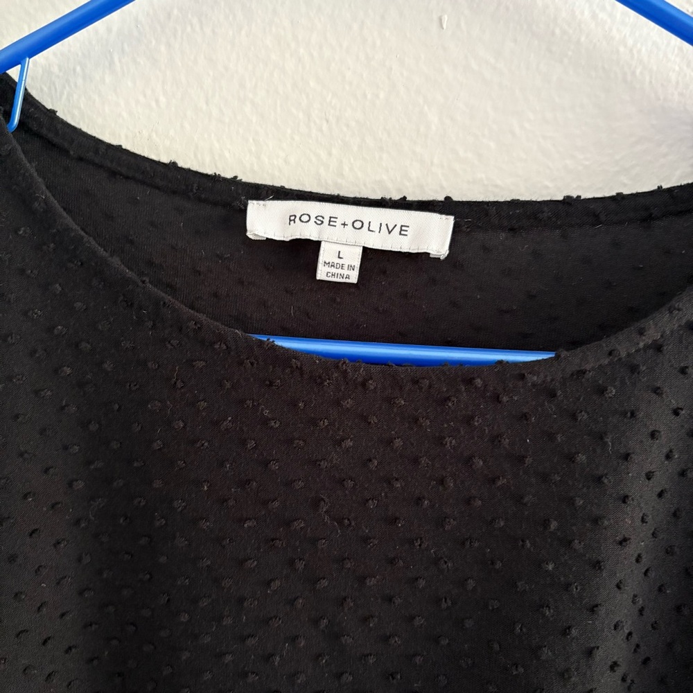 Rose + Olive • Black Dot Blouse - Picture 3 of 4